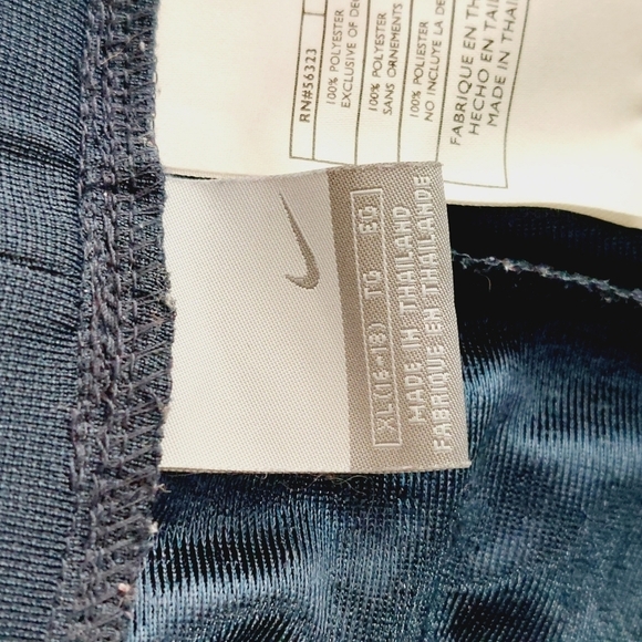 Nike Blue White Stripe Athleisure Sporty Casual Summer Shorts P6531 - Picture 5 of 7